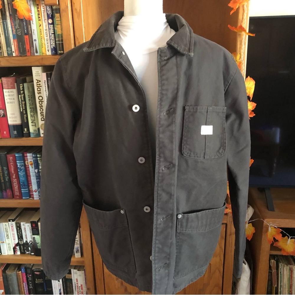 EUC Quiksilver Men's Charcoal Jacket - Picture 2 of 7